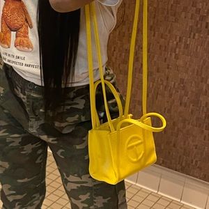 Yellow telfar bag small